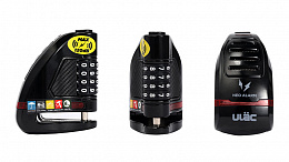 Велосипедный замок Ulac Air Alarm Combo Disc Lock Black
