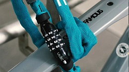 Велосипедный замок Ulac 52nd Street Steel Chain Lock Combo Grey