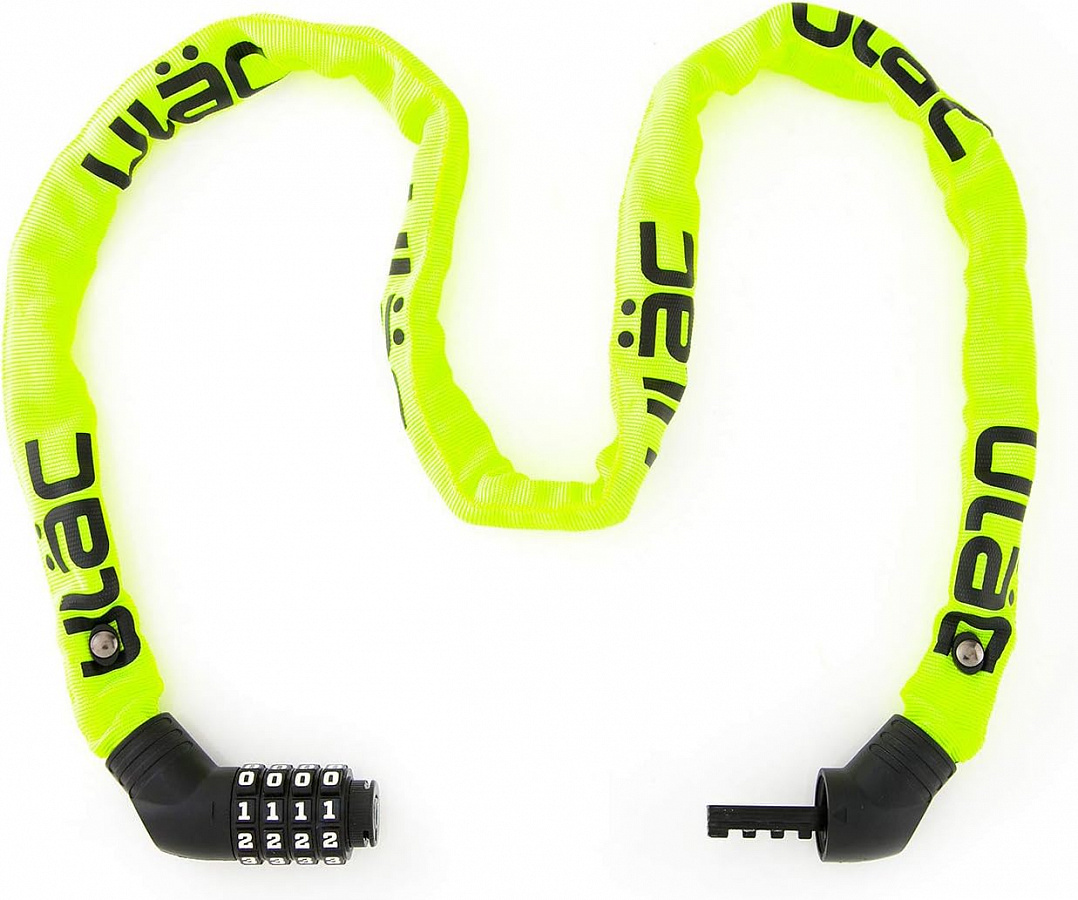 Велосипедный замок Ulac Street Fighter Steel Chain Lock Combo Neon